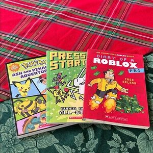 Scholastic Pokémon, Video Game, and Roblox Book Set